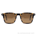 Trendy Design Vintage polarisierte Acetat -Scharfe Sonnenbrille